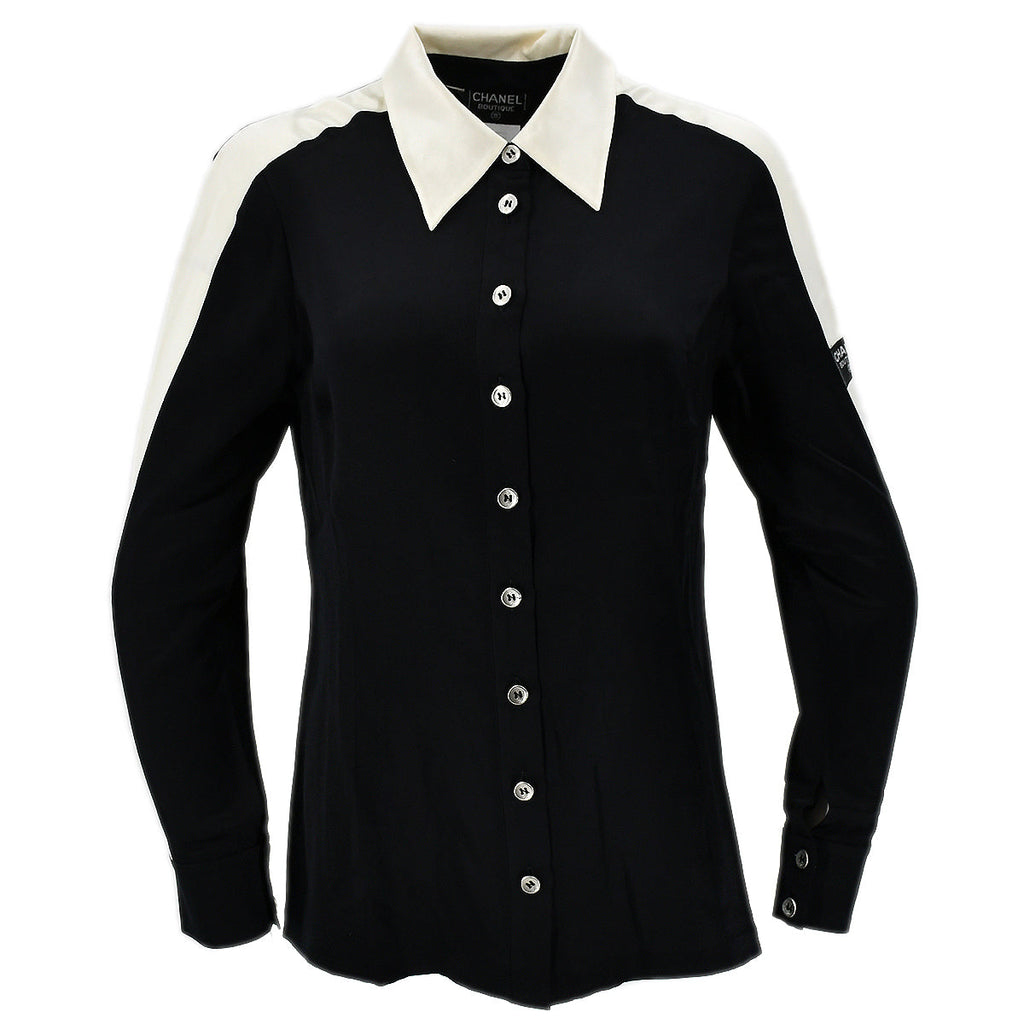 Chanel Blouse Shirt Black 98P #42 – AMORE Vintage Tokyo