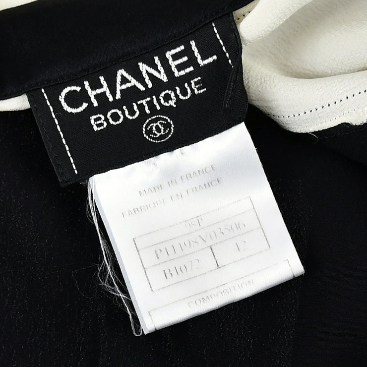 Chanel Blouse Shirt Black 98P #42