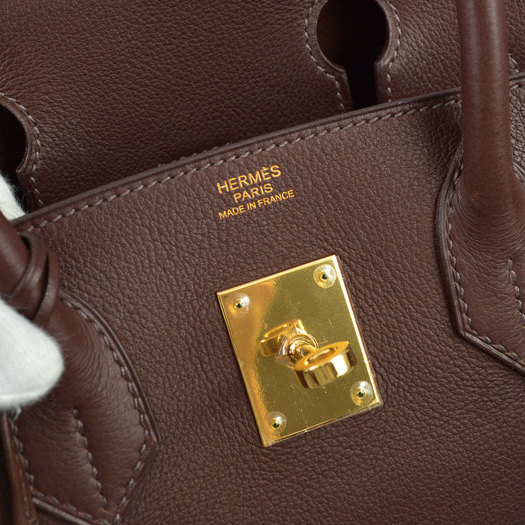 Hermes 2007 Brown Evergrain Birkin 30