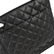 Chanel 2000-2001 Black Caviar Medallion Tote SHW