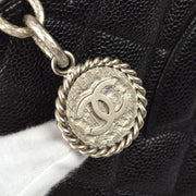 Chanel 2000-2001 Black Caviar Medallion Tote SHW