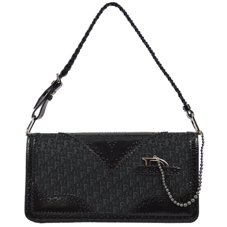 Christian Dior 2004 Black Trotter Handbag