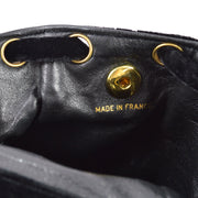 Chanel 1994-1996 Black Velvet Duma Backpack Small