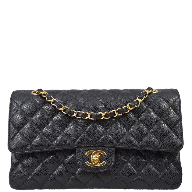 vintage chanel handbag black leather
