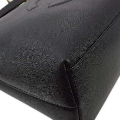 Chanel 1994-1996 Black Caviar Timeless Zipper Top Tote 41