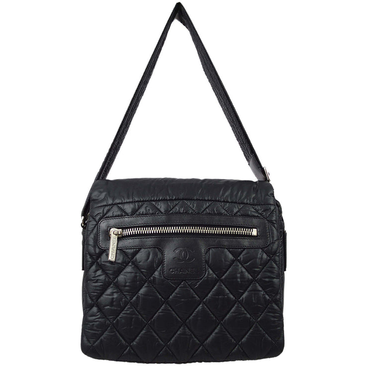 Chanel 2009-2010 Black Nylon Coco Cocoon Shoulder Bag – AMORE