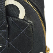Chanel 1996-1997 Black Cotton Quilted Handbag