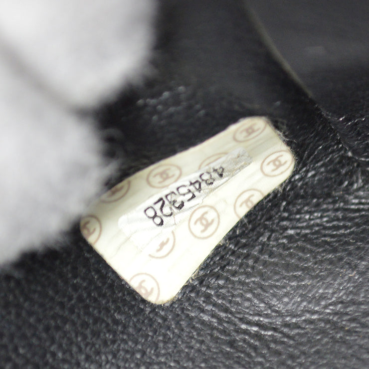 Chanel 1996-1997 Black Cotton Quilted Handbag