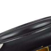 Hermes 1995 Black Box Calf Kelly 32 Sellier