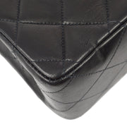 Chanel 2000-2001 Black Lambskin Jumbo Small CC Classic Flap Bag