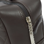 Chanel 2005-2006 Brown Calfskin Cambon Ligne Bowling 28