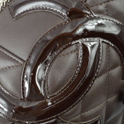 Chanel 2005-2006 Brown Calfskin Cambon Ligne Bowling 28