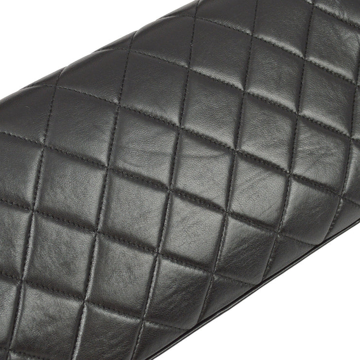 Chanel 1996-1997 Black Lambskin Flap Handbag