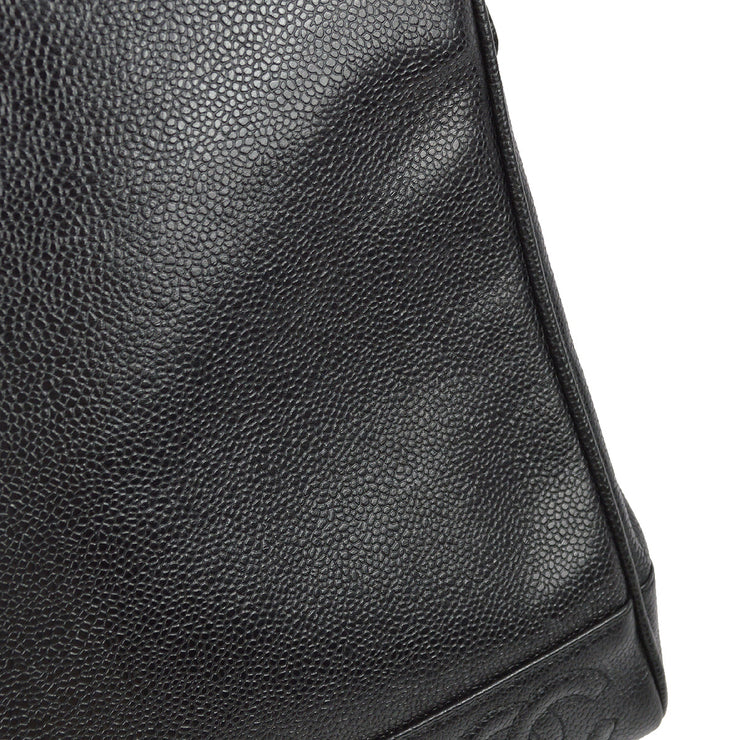 CHANEL Vintage Black Quilted Lambskin Leather Shoulder Bag 96/97 Grand  Shopping