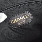 Chanel 1996-1997 Black Caviar Skin Triple CC Tote 31