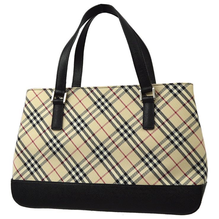 Burberry Beige Nova Check Tote Handbag