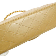 Chanel 1994-1996 Beige Lambskin Medium Classic Double Flap Bag