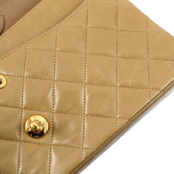 Chanel 1994-1996 Beige Lambskin Medium Classic Double Flap Bag