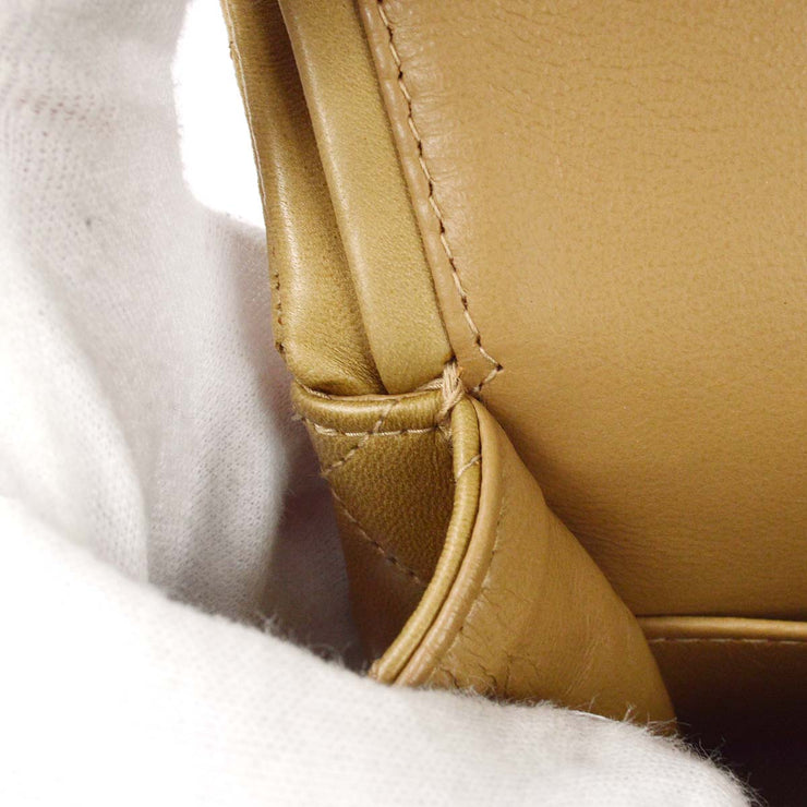 Chanel 1994-1996 Beige Lambskin Medium Classic Double Flap Bag