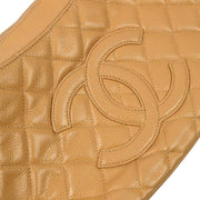 Chanel 2004-2005 Beige Caviar Skin Hobo Shoulder Bag