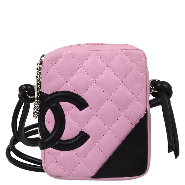 Chanel 2003-2004 Pink Calfskin Cambon Ligne Shoulder Bag 13