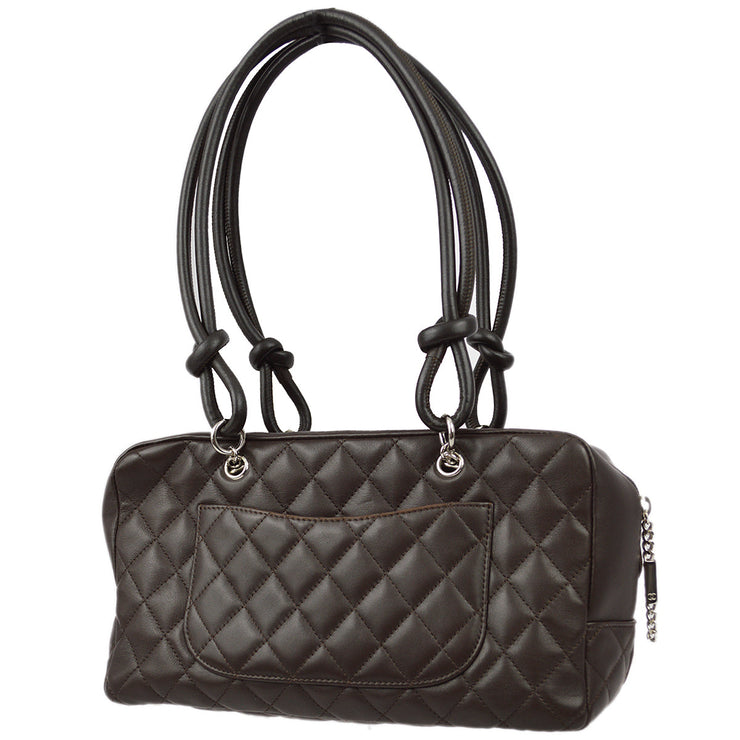 Chanel Black Pink Mini Cambon Bowler Handbag