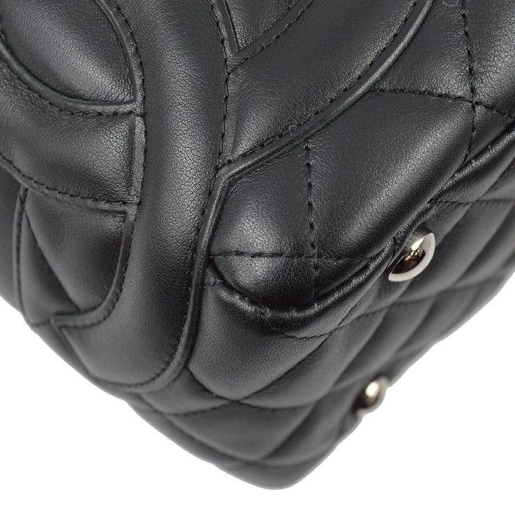 CHANEL Cambon Ligne Bowler Bag in Quilted Brown Leather 2004 - 2005