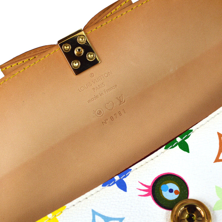 Louis Vuitton LOUIS VUITTON Monogram Multicolor Sac Retro GM Handbag Bron  White M92053