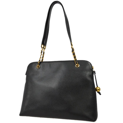 Chanel 1994-1996 Black Caviar Zipper Tote 41