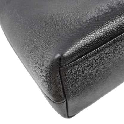 Chanel 1994-1996 Black Caviar Zipper Tote 41