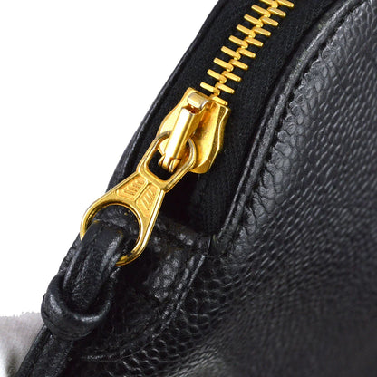 Chanel 1994-1996 Black Caviar Zipper Tote 41