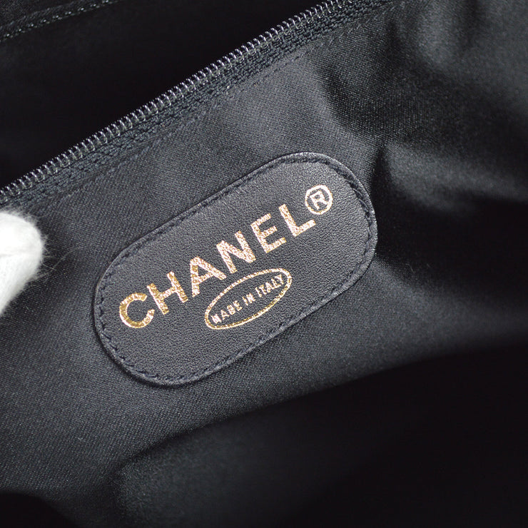 Chanel 1994-1996 Black Caviar Zipper Tote 41