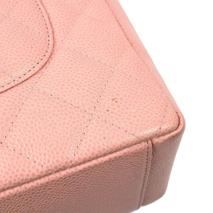 pink chanel shopping bag
