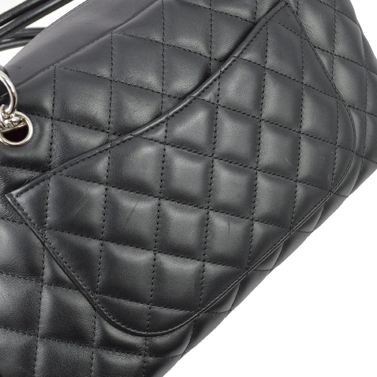 CHANEL Cambon Ligne Bowler Bag in Quilted Brown Leather 2004 - 2005