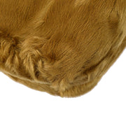 Chanel 2000-2001 Astrakhan Fur Medium Straight Flap Bag