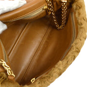 Chanel 2000-2001 Astrakhan Fur Medium Straight Flap Bag