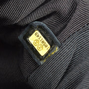 Chanel 2005-2006 Black Camellia Drawstring Tote Bag