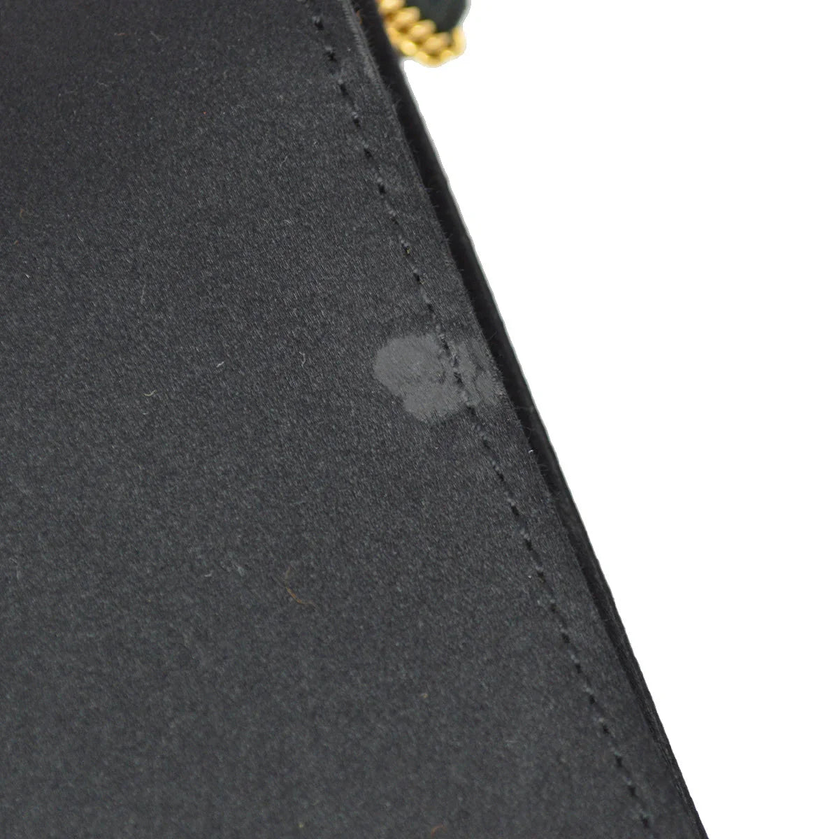 Hermes 1983 Black Satin 2way Clutch Shoulder Bag