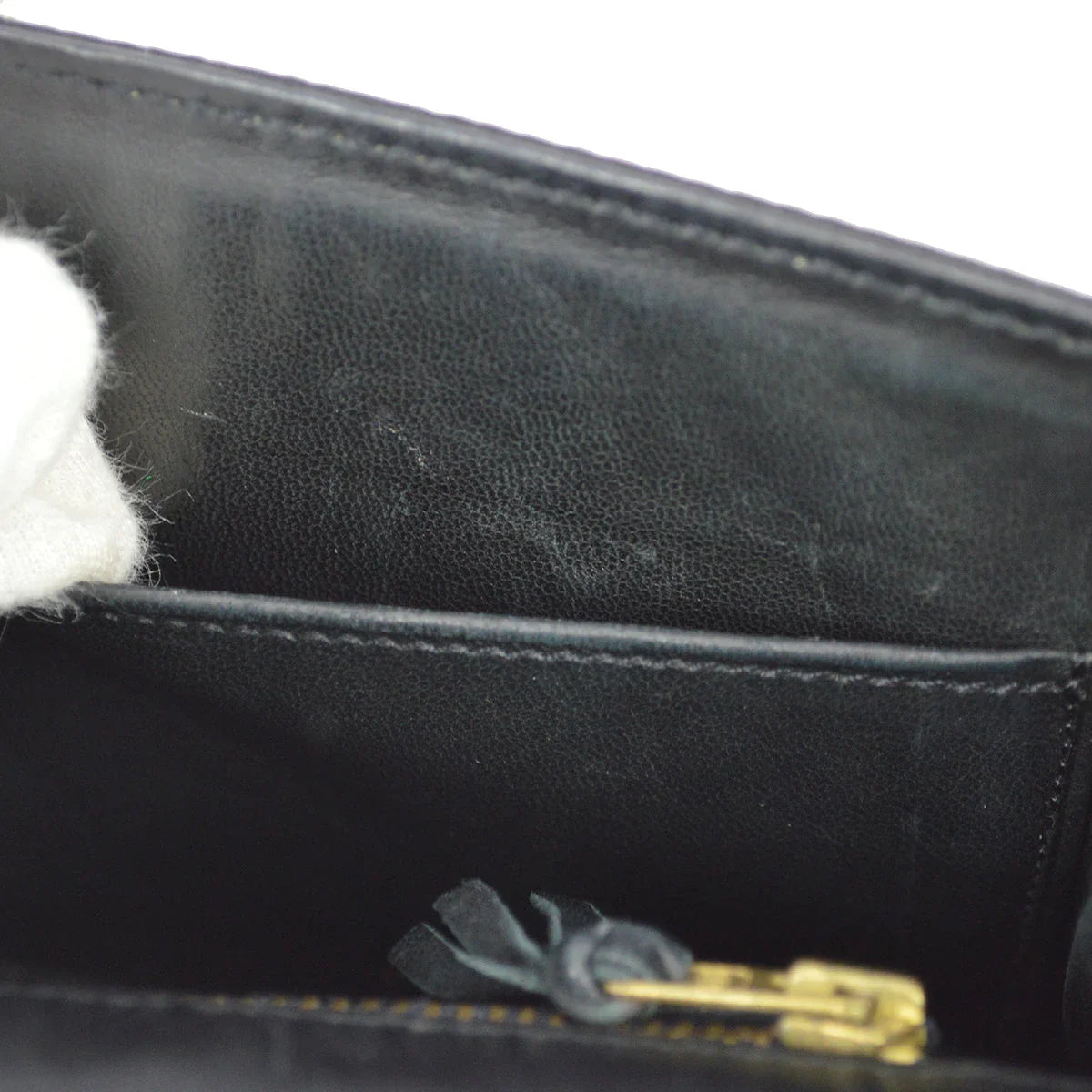 Hermes 1983 Black Satin 2way Clutch Shoulder Bag
