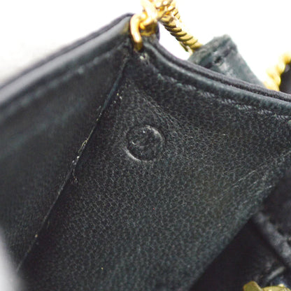 Hermes 1983 Black Satin 2way Clutch Shoulder Bag