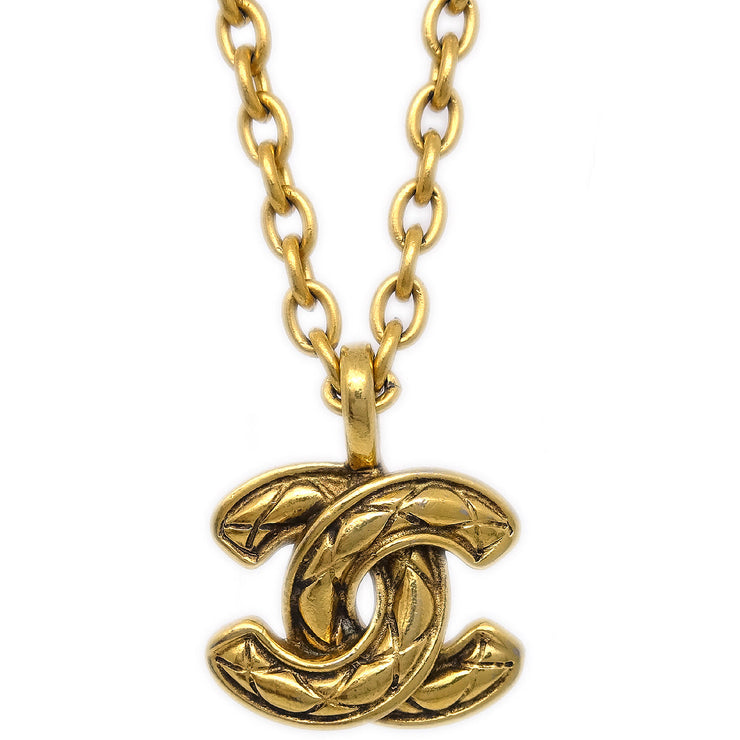 Chanel Gold Chain Pendant Necklace 3858