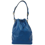 Louis Vuitton 1994 Blue Epi Noe Drawstring Bucket Shoulder Bag M44005