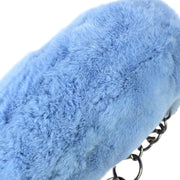 Chanel 2001-2003 Blue Fur Chain Handbag – AMORE Vintage Tokyo