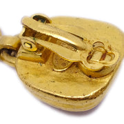 Chanel Dangle Earrings Gold Clip-On 97A