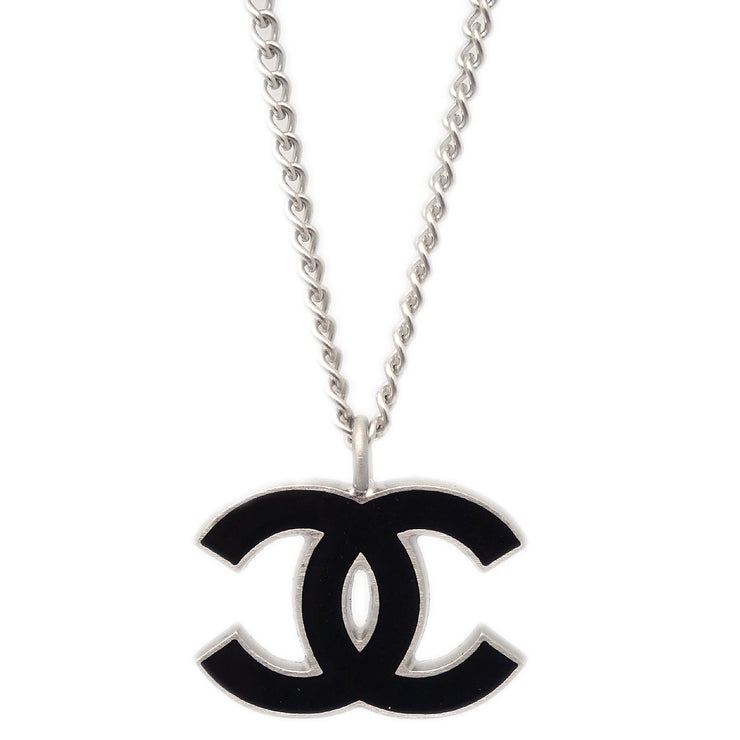 Chanel Silver Chain Necklace Pendant 06P