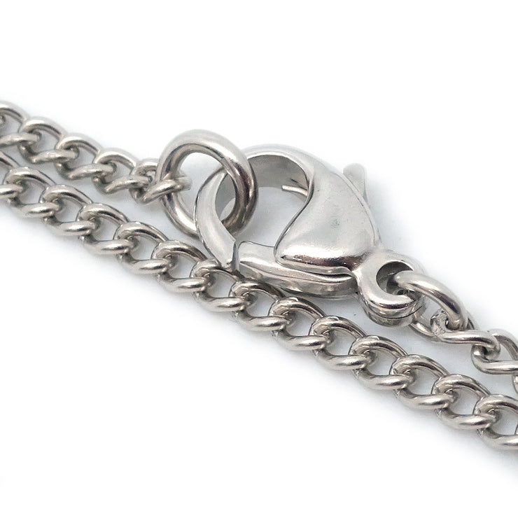 Chanel Silver Chain Necklace Pendant 06P