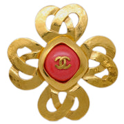 Chanel Gripoix Brooch Pin Gold 97P