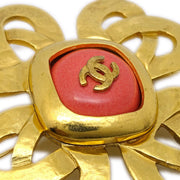 Chanel Gripoix Brooch Pin Gold 97P