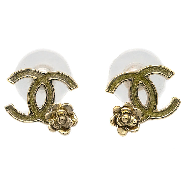 Chanel Camellia Piercing Earrings Gold 07P – AMORE Vintage Tokyo