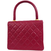 Chanel * 1989-1991 Pink Lambskin Top Handle Bag